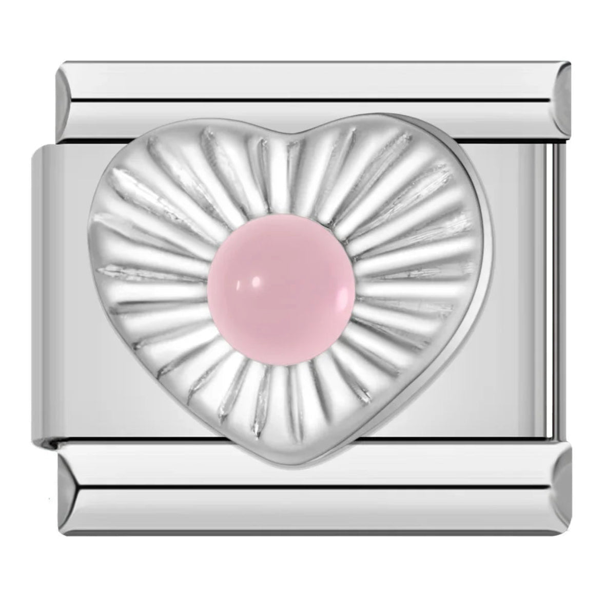 Herz mit rosa Stein