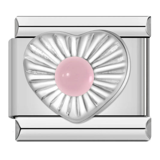Herz mit rosa Stein